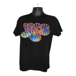 Yes Rock Band Shirt Mens Small Black Short Sleeve